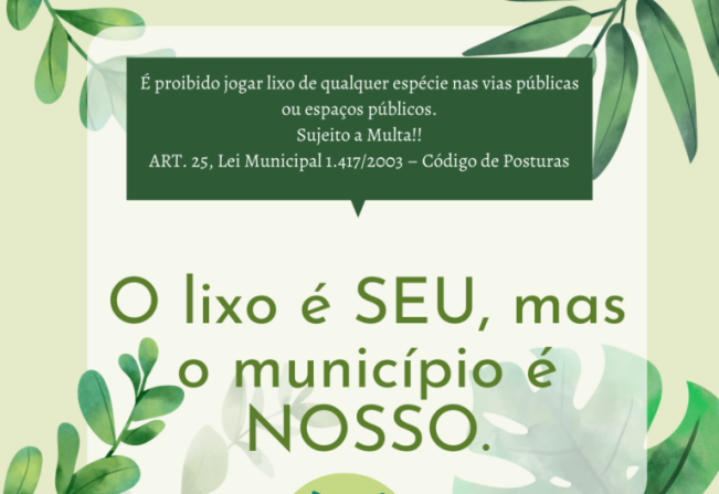 CAMPANHA PRESERVAÇÃO DO MEIO AMBIENTE